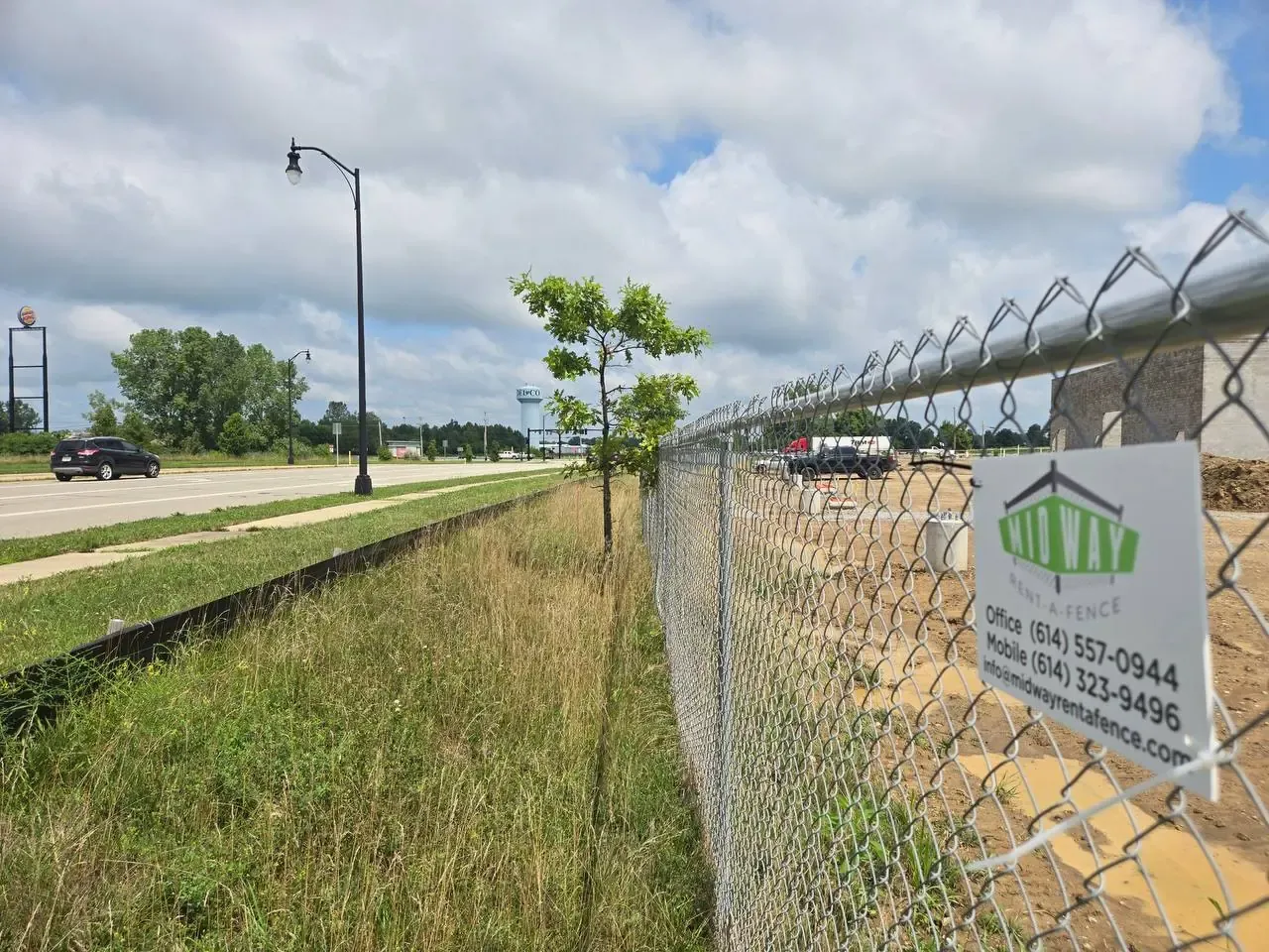 Temporary chain-link security — Midway Rent-A-Fence