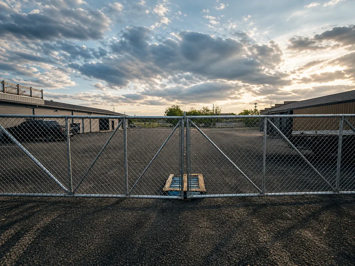 Commercial fencing project — Midway Rent-A-Fence