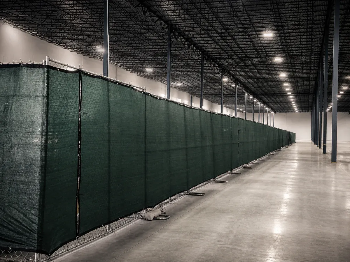 Industrial fencing project — Midway Rent-A-Fence